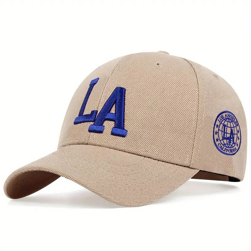 3D Embroidered LA Baseball Hats for Men and Women - Outdoor Sunscreen Hard Top Duck Tongue Hats