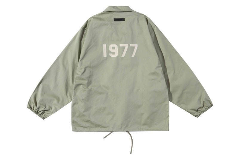 FEAR OF GOD ESSENTIALS 1977 Jacket Flocked Printed Jacket High Street Jacket