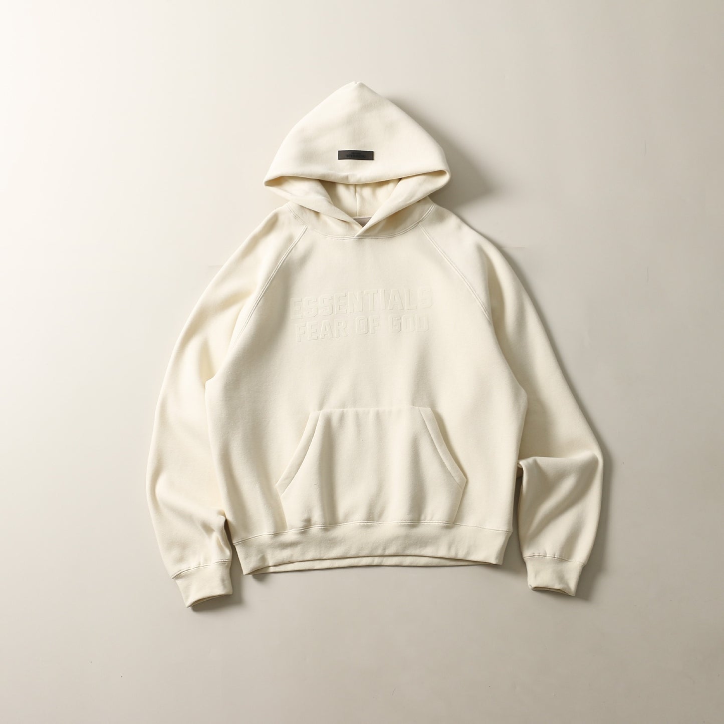 Fog Double Line Essentials Double Row Flocked Printed Hooded Plush Sweater Loose High Street American Hoodie Trend