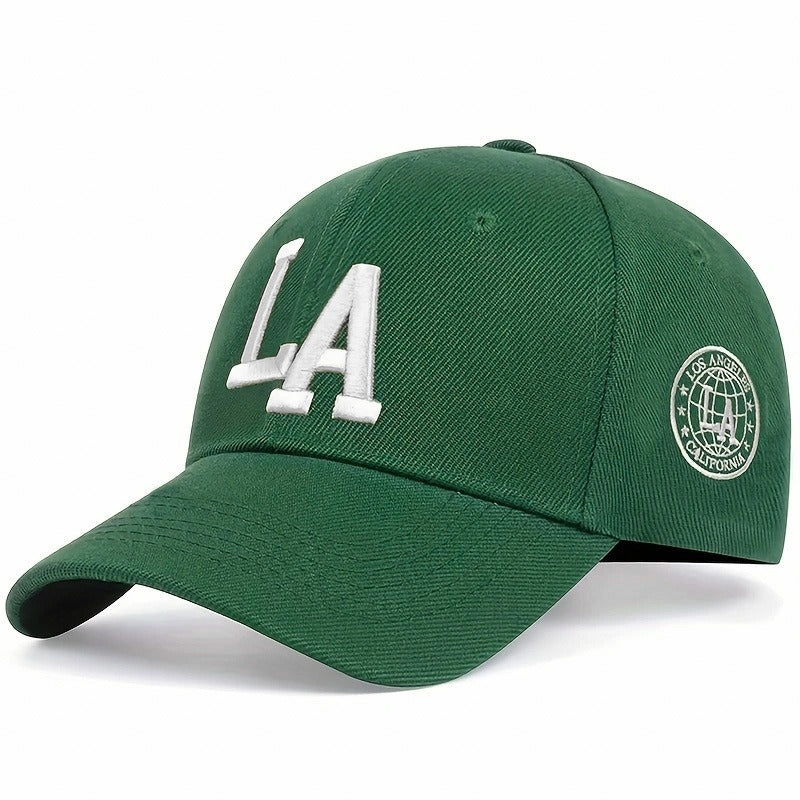 3D Embroidered LA Baseball Hats for Men and Women - Outdoor Sunscreen Hard Top Duck Tongue Hats