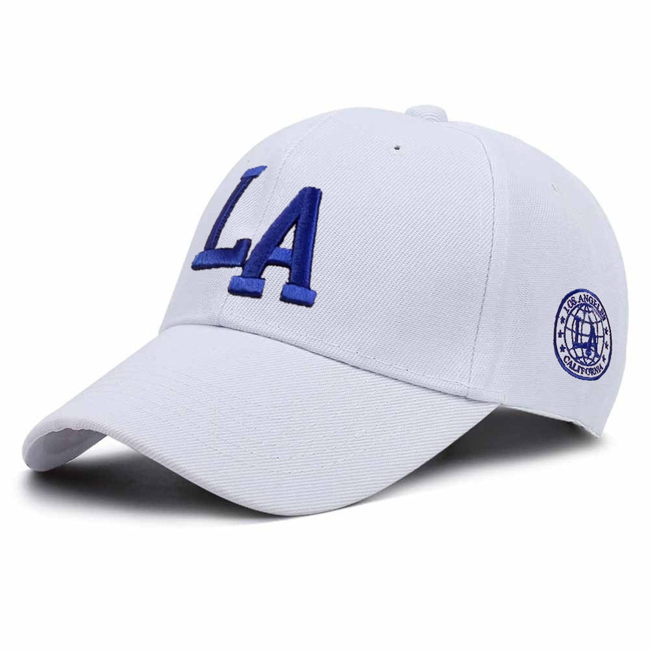 3D Embroidered LA Baseball Hats for Men and Women - Outdoor Sunscreen Hard Top Duck Tongue Hats