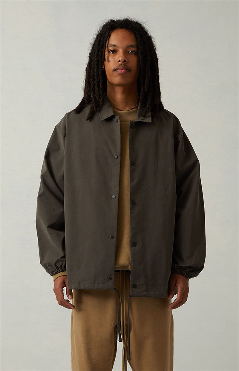 FEAR OF GOD ESSENTIALS 1977 Jacket Flocked Printed Jacket High Street Jacket