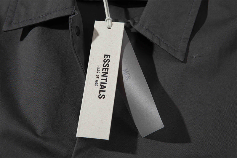 FEAR OF GOD ESSENTIALS 1977 Jacket Flocked Printed Jacket High Street Jacket