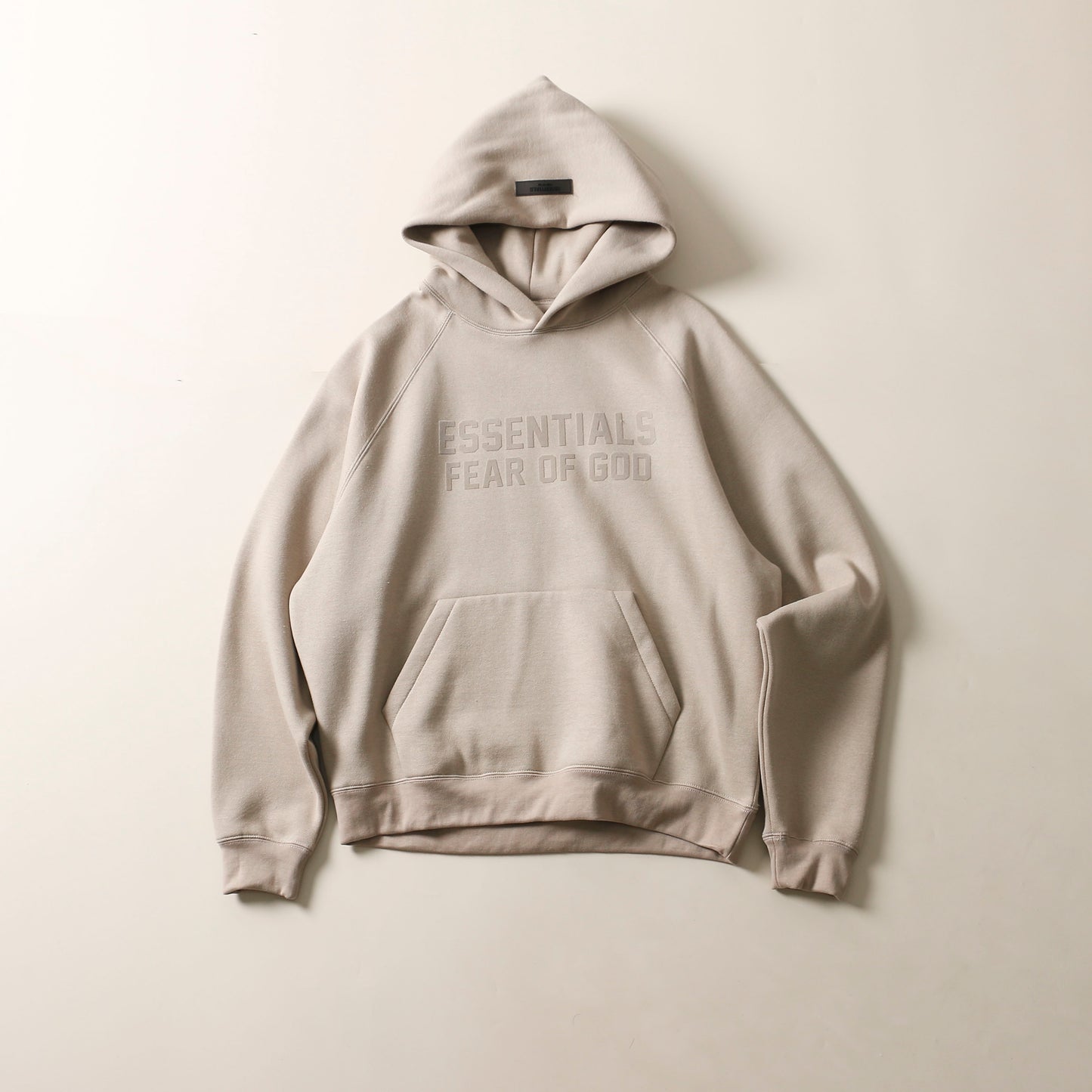 Fog Double Line Essentials Double Row Flocked Printed Hooded Plush Sweater Loose High Street American Hoodie Trend