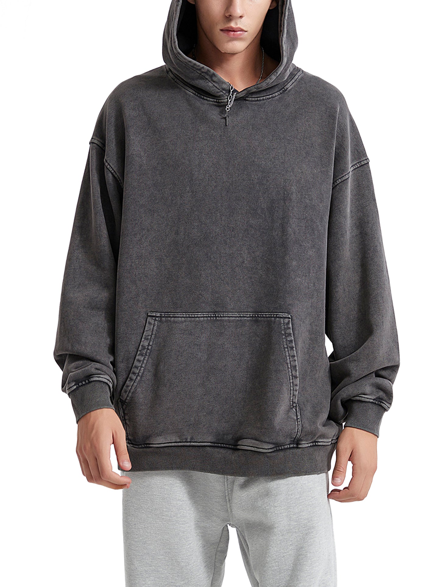 Acid Wash Oversize Hoodie